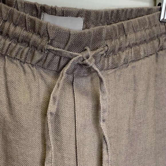 H&M Womens Regular Fit‎ Coupe Standard Linen Pants Brown Cottagecore Minimalism - Picture 5 of 16